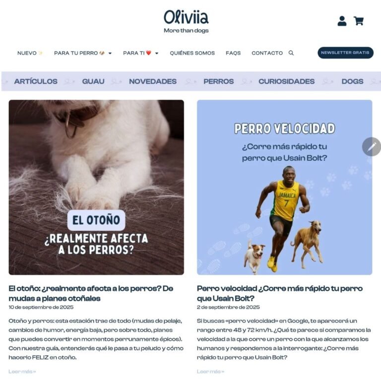 algunas entradas de blog creadas por La Pata Marketing para sus clientes